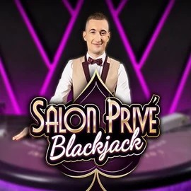Blackjack Salon Privé online game logo by Ezugi on rollflame.ca