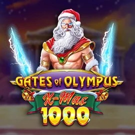 Gates of Olympus Xmas 1000 online game logo by Pragmatic Play on rollflame.ca