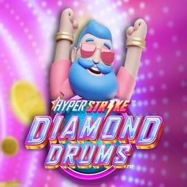 Hyper Strike Diamond Drums logo by Gameburger Studios at Rollflame Casino
