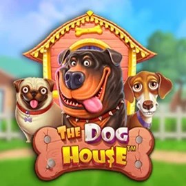 The Dog House slot logo by Pragmatic Play at Rollflame Casino